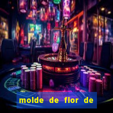 molde de flor de eva grande para imprimir